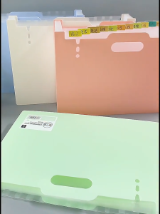 A4/Long Expanding File Folder 13Pockets Portable Document Organizers Paper Organizers School Office