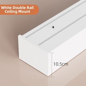 SHELIANKE | Integrated Ceiling & Side Mount Simple Box Roller Double Curtain Track