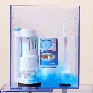 ✨20 Years No Need to Brush✨ Automatic Toilet Bowl Cleaner Deodorizer Bowling Blue Bubble Toilet Cleaners for Stain No Need to Wash Quantitative Auto Releasing Dirt Removal Stain Upgrade Automatic Flush Bleach Stain Auto Releasing Dirt Removal Sterilization