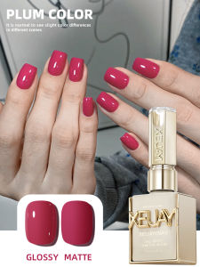1pc 15ml Plum Color Gel Nail Polish Starter Pure Soak Off No Wipe Nail Gel Polish Suitable For All Seasons