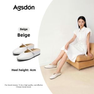 Agsdon | Comfortable Silver Thick-sole Slip-on Sandals