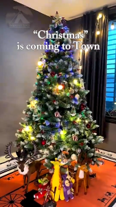 🎄แถมของตกแต่ง🎁ต้นคริสต์มาส ต้นไม้ปลอม ต้นไม้ประดับ ตกแต่งปีใหม ตกแต่งคริสต์มาส 60/120/150/180/210CM Christmas Tree คุณภาพสูงสุดPVC