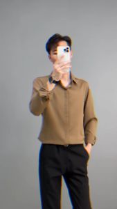 [Hot][Freeship]Áo sơ mi nam ẩn khuy nhiều màu thời trang công sở hàn quốc cao cấp from đứng côn suông rộng lụa co giãn