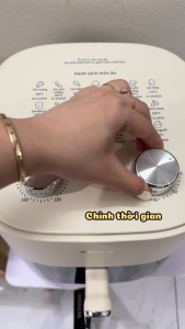 Nồi chiên không dầu 5L Joyoung JAF-565 Công suất 1500W Điều khiển núm xoay - Chính hãng BH 24 tháng