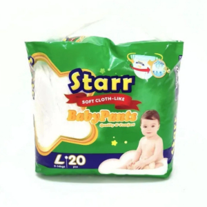 Starr Soft Cloth-Like Pants: Large 20 Pack Diapers