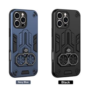High Quality Armor Casing Redmi 14C Note 14 Pro + Plus 5G 4G Phone Case New Design Shockproof Lens Protection Hard Cover with 360° Rotating Metal Stand