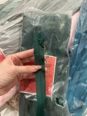 Dây kéo giọt nước 25cm may áo quần trong may mặc