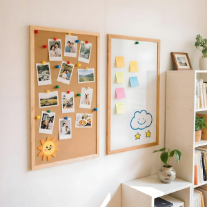 CIBOSHI | Magnetic & Writable Whiteboard Cork Board Combination