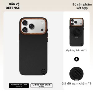 JUESE | Ốp Lưng Điện Thoại Da Cao Cấp Chống Sốc Từ Tính