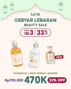 Paket Bundling 3 in 1 Lume Amande Almond Vanilla Body Series Parfum
