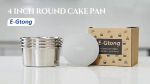 1/2/4pack Aluminum Round Cake Pan with Removable Bottom 4inch Cake Mould Mini Cake Pan Performance Chiffon Cake Mold For Baking