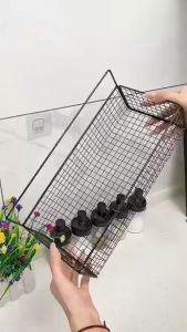 Kệ Lưới Để Đồ Nhà Tắm Dán Tường Hình Chữ Nhật Lớn  Kệ Thép Sơn Tĩnh Điện Cao Cấp Không Rỉ