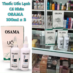 Uốn Lạnh OSAMA - 100ml x 2 uốn lạnh cá nhân tại nhà uốn lạnh siêu dưỡng giúp tóc xoăn đẹp chính hãng