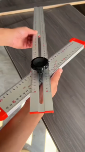 "IMBOT" 2 IN 1 Positioning Square Measuring Ruler / Positioning Right Angle Ruler / Aluminium Alloy T-Shaped Ruler