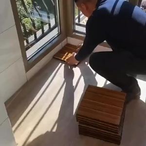 Sàn Gỗ Carbon Hóa Ngoài Trời Dày 22mm Rộng 300mm Chống Ăn Mòn Dùng Cho Ban Công Sân Nhà Ghép Nối Chống Thấm Ván Sàn Vườn Chắc Chắn