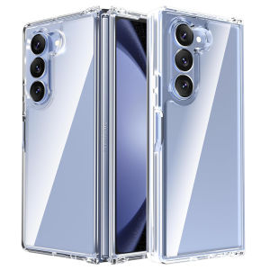 Shockproof Case for Samsung Galaxy Z Fold 6: Transparent Ultra-Thin Slim Fit & Hard PC Back Cover