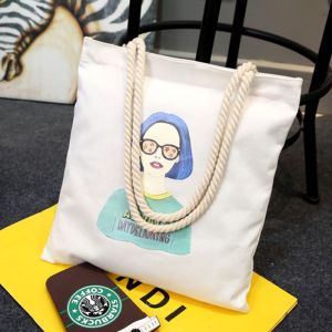 gentlewoman คลาสสิกผู้หญิงลายผ้าผ้าใบกระเป๋าช้อปปิ้งกระเป๋าสะพายไหล่เดียวสะดวกสบายกระเป๋าผู้หญิง