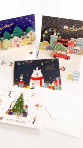 Pinky Bee Kartu Ucapan Greeting Card Natal Pop Up 70150400