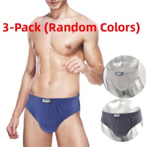 Five Or Three Mens Pure Cotton Briefs Loose Cotton Mens Shorts plus Size Pure Cotton Boys Mid Waist Underwear