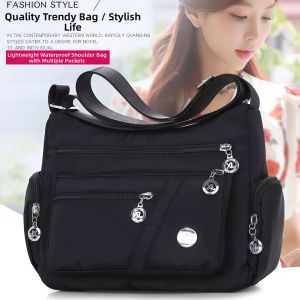 Jiaxu | New Waterproof Oxford Multi-layer Fashionable Shoulder Crossbody Bag