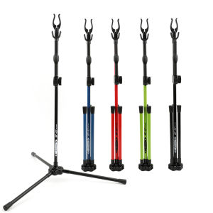 NIKA Bow Stand Holder Recurve Bracket Rack Foldable Longbow Target