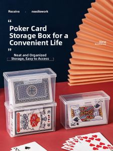 MRUN | Transparent Plastic Playing Card Storage Box