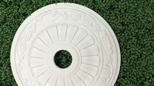 R570 FLORAL CEILING ROSES STYLE | CEILING LIGHT ACCESSORIES | CEILING ROSE | MATERIAL PU | CEILING DECOR