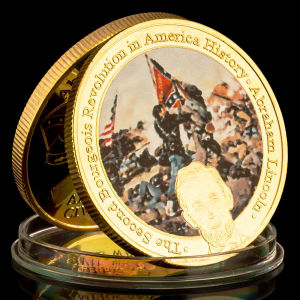 1 Piece American Civil War Souvenir Gift War Between The States Collectible Golden Plated Commemorative Coin Challenge Coin