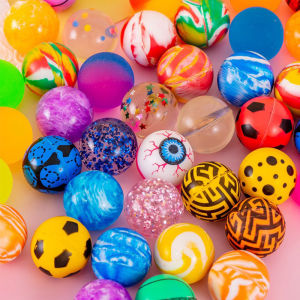 ลูกบอลเด้งดึ๋งขนาดเล็ก 10 ชิ้น ของชำร่วยงานวันเกิด ของขวัญสำหรับแขก ลูกบอลยางเด้งดึ๋ง ของชำร่วยในถุงของขวัญ รางวัลงานรื่นเริง ของขวัญ