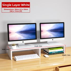 Dual Monitor Height Increasing Storage Desktop Base