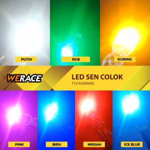 WERACE LED Sen Colok T10 Running Harga Sepasang Tahan Lama Berkualitas Terang