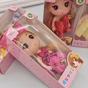 12cm Princess Doll Girl Toys with Movable Joint Beautiful Dress 6Pcs Gift Box Doll Ornament Mainan