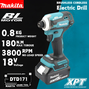 Makita | Makita DTD171 18V LXT Brushless Cordless Impact Driver With LED Work Light Bare Unit For Wood Furniture Assembly