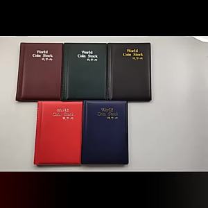 120 Pieces Coins Album Multi-kinetic PVC Banknotes Coin Collection Book For Collectors Badge Collect Accessories