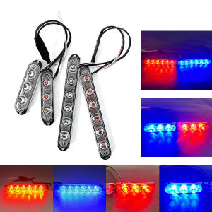BLALION 2pcs LED Strobe Warning Lights Strobe Grille Flashing Lightbar Truck Van Off-road Car Beacon Lamp Traffic Lights 12V 24V