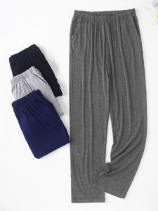 Quần Ngủ Modal Nam Mùa Hè Mỏng Rộng Rãi Thoáng Khí Thoải Mái Quần Nướng Phong Cách Đường Phố Quần Áo Mặc Nhà