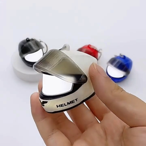 Mini Helmet Keychain Light - Light Durable ABS Material Wear Resistant Portable Lightweight - Easy to Attach Lightweight Design Perfect Gift Idea Everyday Use