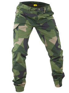 Tactical Summer Camouflage Pants M90 Geometric Pattern Military Version Checkered Fabric German Army Style Cuffed Workwear