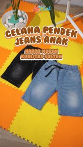 Lily And Clark Celana Jeans Pendek Basic Anak Laki-Laki Warna Light Blue JP01