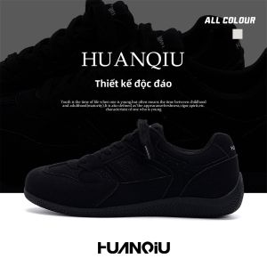 HUANQIU | Giày Tăng Chiều Cao Phong Cách Vintage Nâu