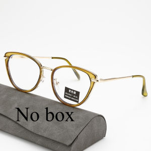 Retro Cat Eye Holder Womens Fashionable Photochromic Anti Blue Light Glasses Metal Frame Glasses Party Glasses