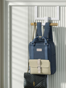 Multi-Functional Door Back Bookbag Hanger Double Layer Dormitory Backpack Storage Rack Bedroom Closet Side Bag Hanging Tool