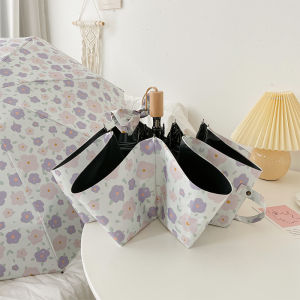 Đồng Phục Học Sinh Tự Động Chống Nắng Chống Mưa Phong Cách Tươi Mới Họa Tiết Hoa Cho Nữ