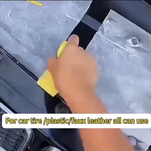 150g Plastic & Rubber Repair Paste - Black Crystal Polish for Car Scratches Tire Shine & Interior Renewal Anti-Aging & Fade Re