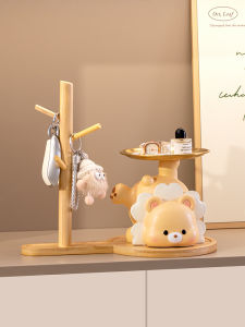 Violent Bear Key Storage Entrance Decoration Entry Door Living Room Decoration Cream Tray Moving New Home Housewarming Gift