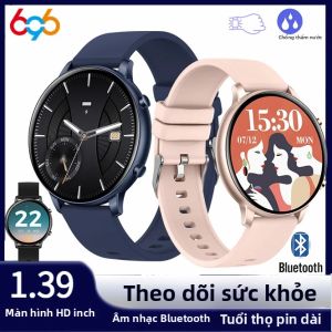 Đồng Hồ Thông Minh Smartwatch Răng Xanh Dành Cho Nam/nữ Theo Dõi Sức Khỏe Thể Dục Chống Nước Với Theo Dõi Nhịp Tim Khi Ngủ Trợ Lý Giọng Nói Màn Hình Tròn 1.39
