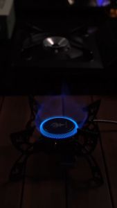 [In Stock&COD]  2 in 1 Camp Gas Stove 3800W with Igniter Folding Outdoor Butane Gas Stove with Pot Rack and Adapter Portable Strong Firepower High Power Light Weight For Soup Pots Saucepan Coffee Pots Frying