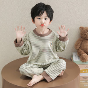 Childrens Thermal Sleepwear Set Boys Long Sleeve Home Clothes Dervo Warm Underwear Spring Autumn Comfortable Soft Outfit