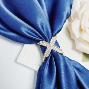 Bros Ring Jilbab Eksklusif 2 Mewah Simple Elegan Pin Hijab Kerudung segi empat Peniti Syal