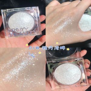 Highlight Monochrome Diamond Glitter Brightening Eye Shadow Makeup Palette Skin Color Fairy Three-Dimensional Face Modification Pearlescent Fine Powder
